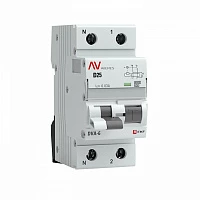 EKF Averes DVA-6 Диф. Автомат (D) 1P+N 25А/30мА тип А 6кА