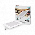 Gauss Светильник Slim квадрат 15W 1100lm 4000K 180-265V IP20 монтаж Ø155*155 170*170*22 LED