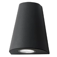 Gauss Светильник садово-парковый Sigma настенный архитектурный, 2xGU10, 125*88*156mm, 170-240V / 50Hz, 2xMax.35W, IP54,