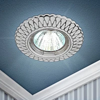 ЭРА ST4 CH/WH /1 Светильник штампованный MR16,12V/220V, 50W белый/хром (100/2800)