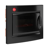 DKC Щиток встраиваемый 8 мод.,IP 41 ,черный