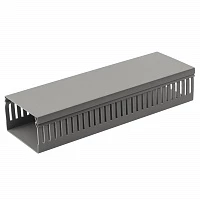 ЭРА Кабель канал KK-80-60-PERF перфорированный 80х60 серый 16м