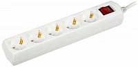 IEK GENERICA Удлинитель У05В 5 мест 2P+PE/3м 3х1мм2 10А/250В GENERICA