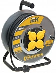 IEK Катушка УК40 на мет с т/з 4 места 2Р+PЕ/40м КГ 3х2,5мм2 IP44 "Professional"