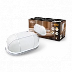 Gauss Светильник НБП IP54 212*105*85 овал с решеткой под лампу Е27 max 60W, 1/12