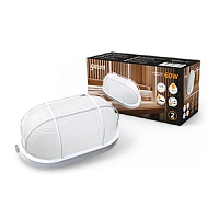 Gauss Светильник НБП IP54 212*105*85 овал с решеткой под лампу Е27 max 60W, 1/12