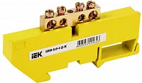 IEK Шина PE земля на DIN-изол ШНИ-6х9-4-Д-Ж