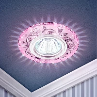 ЭРА DK LD16 PK/WH Розовый Светильник декор cо светодиодной подсветкой MR16