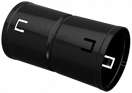 IEK ELASTA Муфта соединительная для двустенной трубы d=75мм