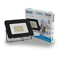 Gauss Прожектор Elementary 150W 12800lm 6500К 200-240V IP65 черный LED
