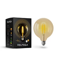 Voltega VG10-G125Gwarm8W Шар диммируемый GOLD G125 Е27 2800К 8W