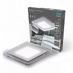 Gauss Светильник Bubbles кв6+3W, 540lm 4000K 180-265V IP20 монт Ø120 143*143*31мм 3 реж LED