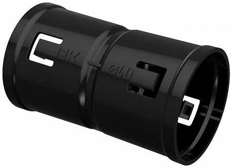 IEK ELASTA Муфта соединительная для двустенной трубы d=40мм