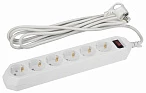 ЭРА USF-6es-1,5m-W-BOX Белый Сетевой фильтр базовая защита, с/з, с выключателем, 6гн, 1,5м, ПВС, 10А