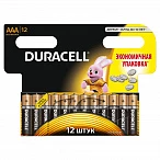 Duracell 81545432 Алкалиновая батарейка типа AAA  LR03 / MN 2400 LR03-12BL BASIC NEW