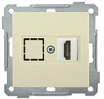 IEK РHDMI-0-Б Розетка HDMI BOLERO кремовый