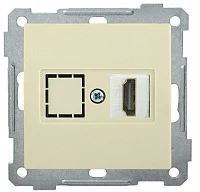 IEK РHDMI-0-Б Розетка HDMI BOLERO кремовый