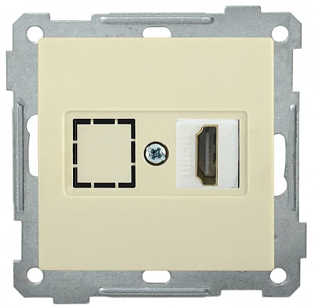 IEK РHDMI-0-Б Розетка HDMI BOLERO кремовый