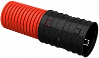 IEK ELASTA Труба гофрированная двустенная ПНД d=140мм красная (50м)