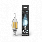Gauss Лампа Filament Свеча на ветру 13W 1150lm 4100К Е14 LED 1/10/50