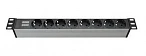 DKC Блок распределения питания (PDU) 19" 16A с индикацией, Вых:8 Schuko, Вх:Schuko