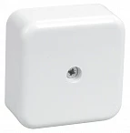 IEK Коробка КМ41206-01 распаячная для о/п 50х50х22 мм белая (4 клеммы 3мм2)