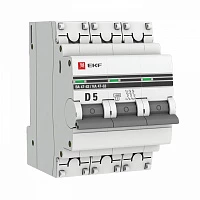 EKF PROxima ВА 47-63 Автоматический выключатель  (D) 3P 5А 4,5kA