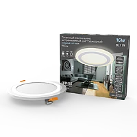 Gauss Светильник Backlight круг 12+4W 960lm 4000K 180-265V IP20 монт Ø170 190*31мм 3 реж LED