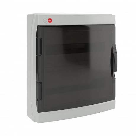 DKC Щиток настенный с дверцей 36 мод.,IP65, серый, с клеммным блоком 63А