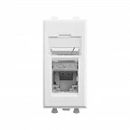 DKC Компьютерная розетка RJ-45 модульная, кат.6 экранированная, "Avanti","Белое облако", 1 модуль