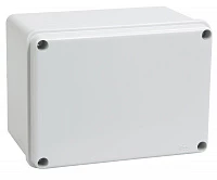 IEK Коробка КМ41261 распаячная для о/п 150х110х85 мм IP44 (RAL7035, гладкие стенки)
