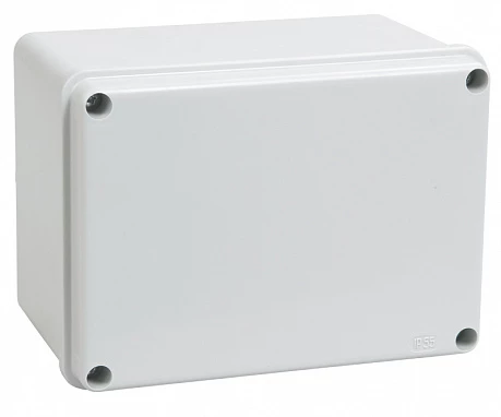 IEK Коробка КМ41261 распаячная для о/п 150х110х85 мм IP44 (RAL7035, гладкие стенки)