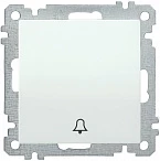 IEK ВС10-1-4-Б Выключатель  одноклавишный  кнопочный звонок 10А BOLERO белый