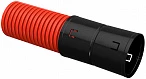 IEK ELASTA Труба гофрированная двустенная ПНД d=110мм красная (100м)
