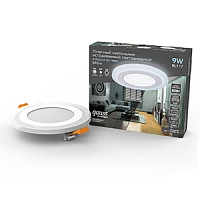 Gauss Светильник Backlight круг 6+3W 540lm 4000K 180-265V IP20 монт Ø120 145*31мм 3 реж LED