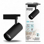 Gauss Светильник трековый цилиндр 16W 1390lm 4000K 180-240V IP20 65*210мм черный угол 24º LED