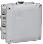 IEK Коробка расп. КМ для о/п 110х110х50мм IP65 6 вв. (7035)