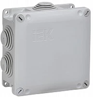 IEK Коробка расп. КМ для о/п 110х110х50мм IP65 6 вв. (7035)