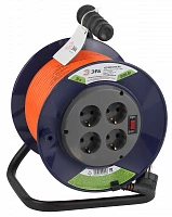 ЭРА RPx-4es-3x1.5-30m Удлинитель силовой на пластиковой катушке c/з 4 гн 30м ПВС 3х1.5