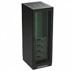 DKC Напольный 19" IT-корпус ДКС серии CQE 47U 800х2200х1000, двери перфорированная+перфорированная, панели для крыши, кабельный ввод,RAL9005