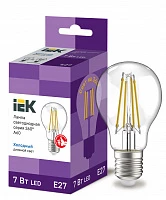 IEK Лампа LED A60 шар прозрачный 7Вт 230В 6500К E27 серия 360°