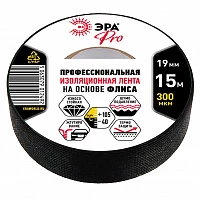 ЭРА Изолента ЭРА PRO PROFLEEC1915 на основе флиса 19мм х 15м, 0,3мм черная
